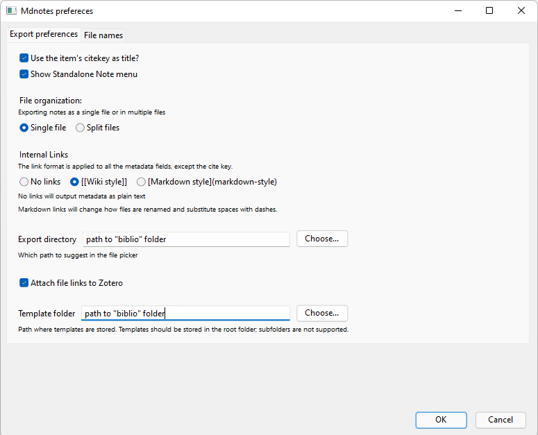 Mdnotes settings 1