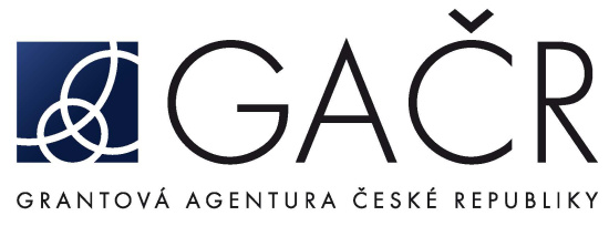 Logo of the Czech Science Foundation (Grantová agentura České republiky).